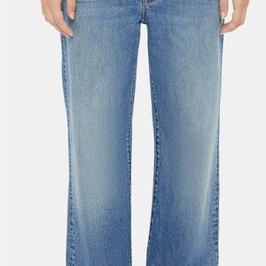 Mother the dodger Sneak high rise wide leg jeans